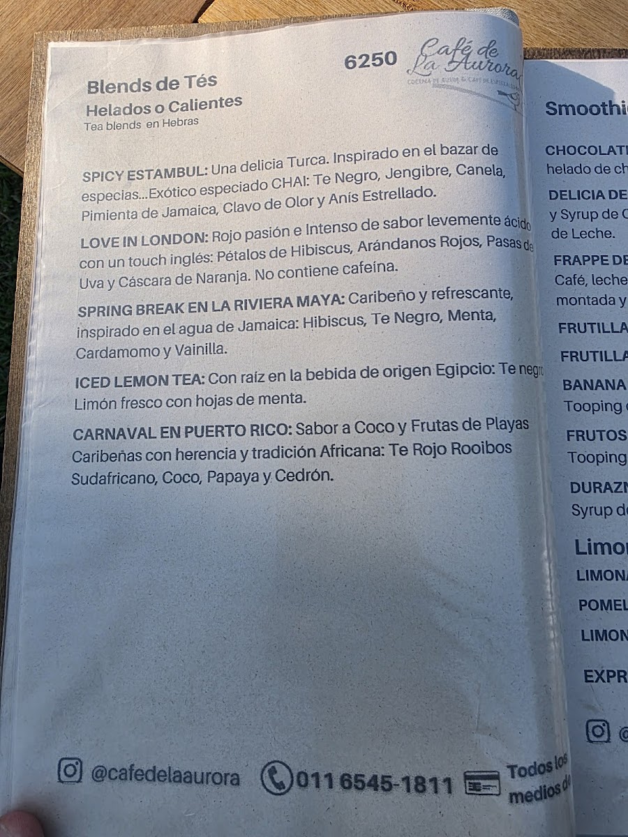 Menu Café De La Aurora-2