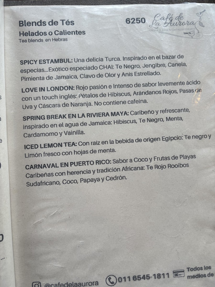 Menu Café De La Aurora-7